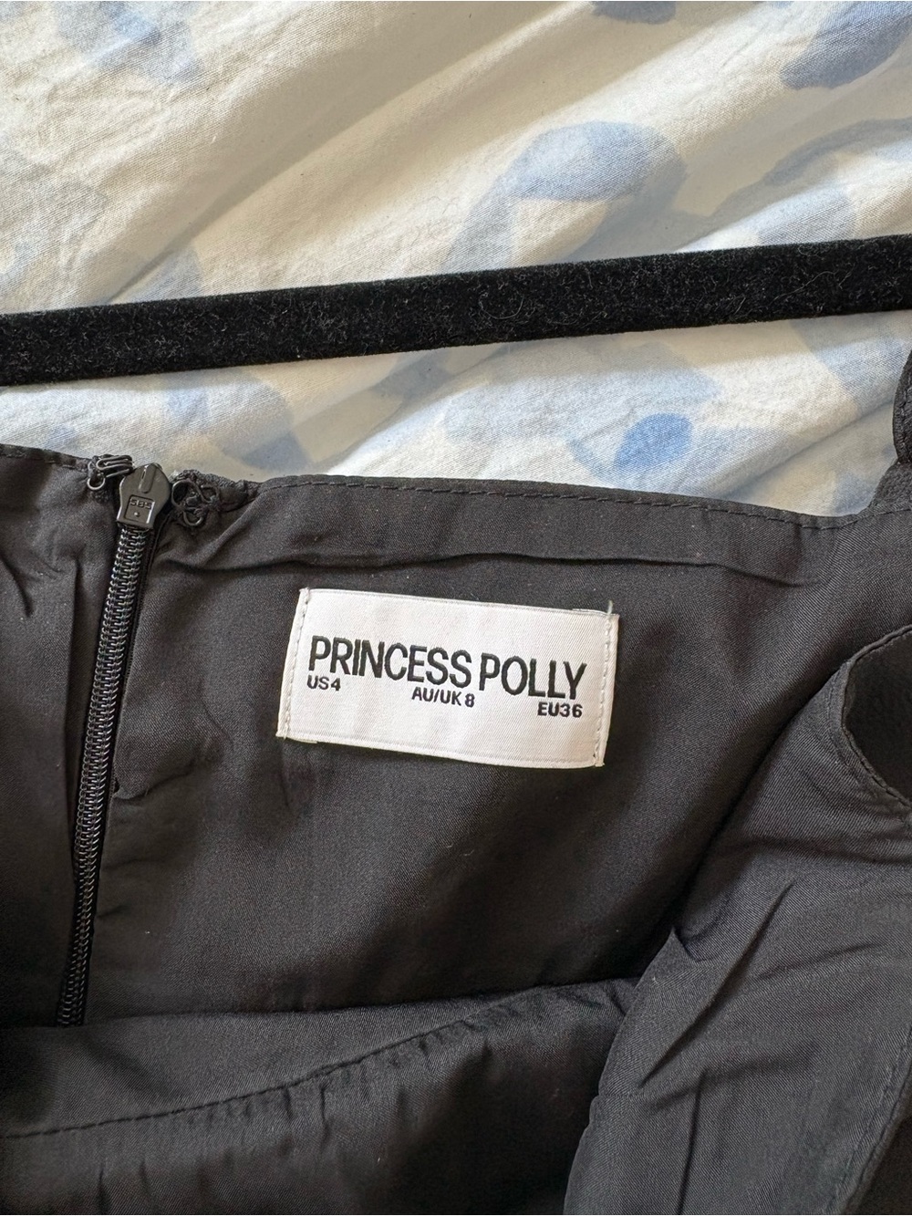 Princess Polly Black Mini Dress with Spaghetti Straps - Picture 3 of 5